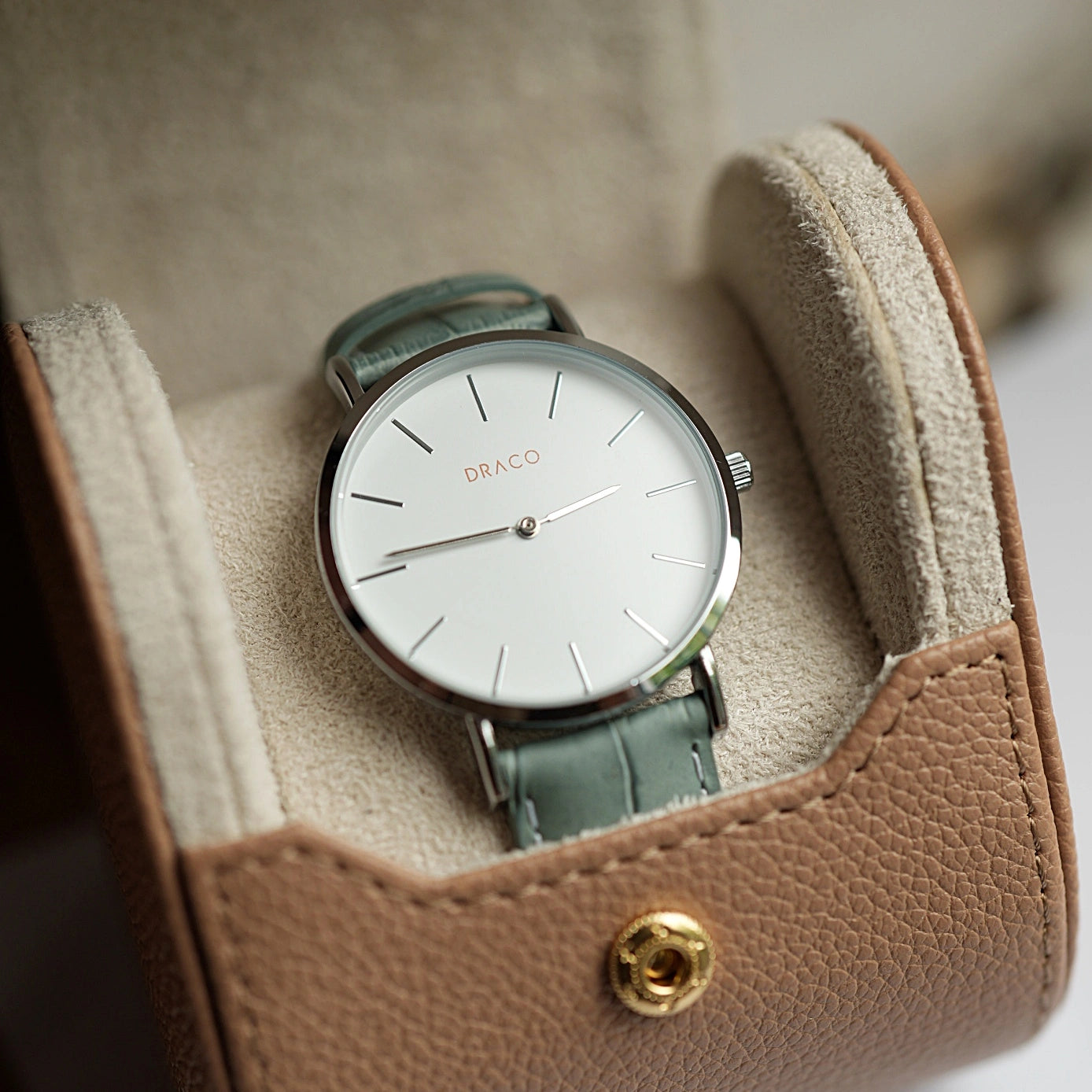 Ceas Arista - Alb - Piele