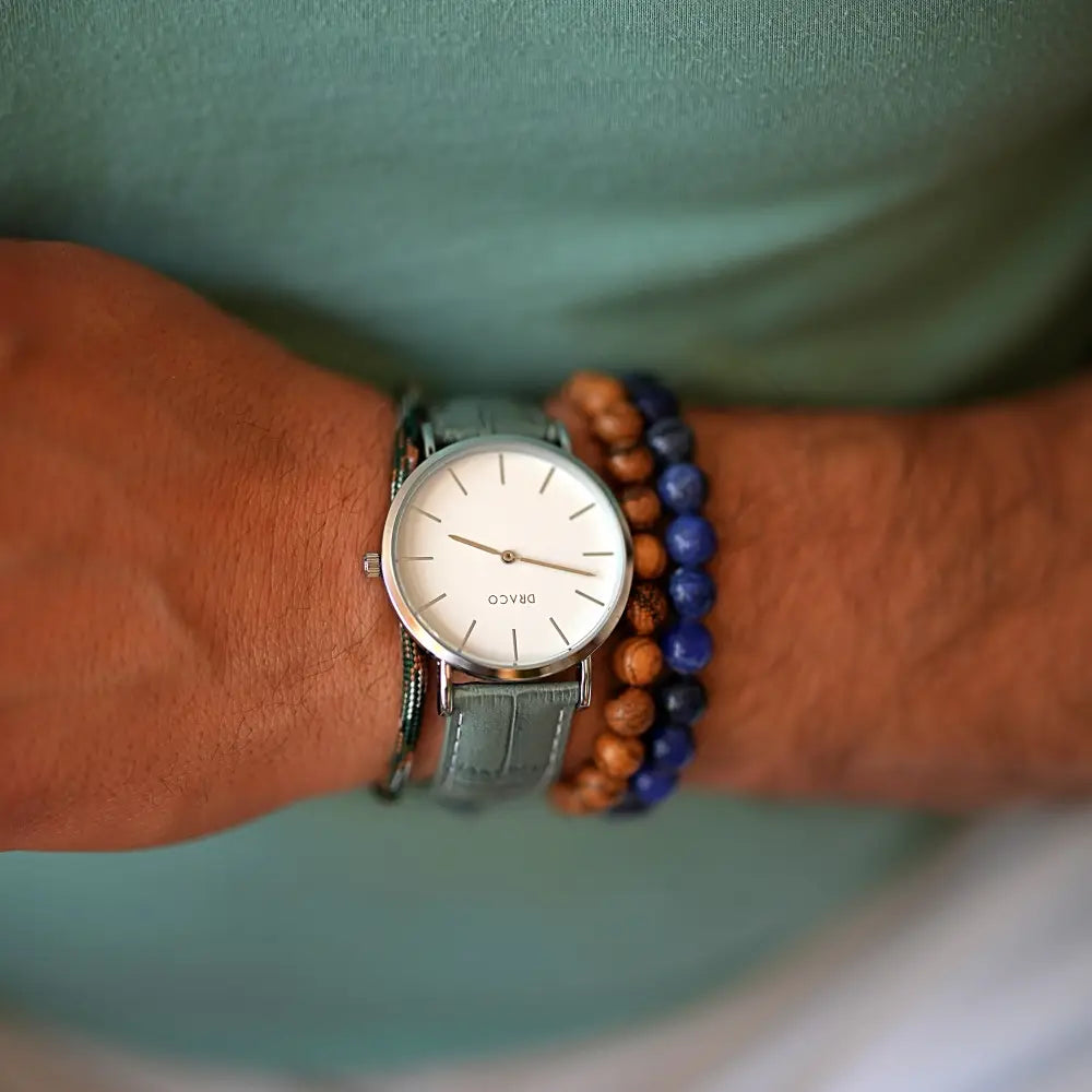 Bratara Margele Barbati - Lemn