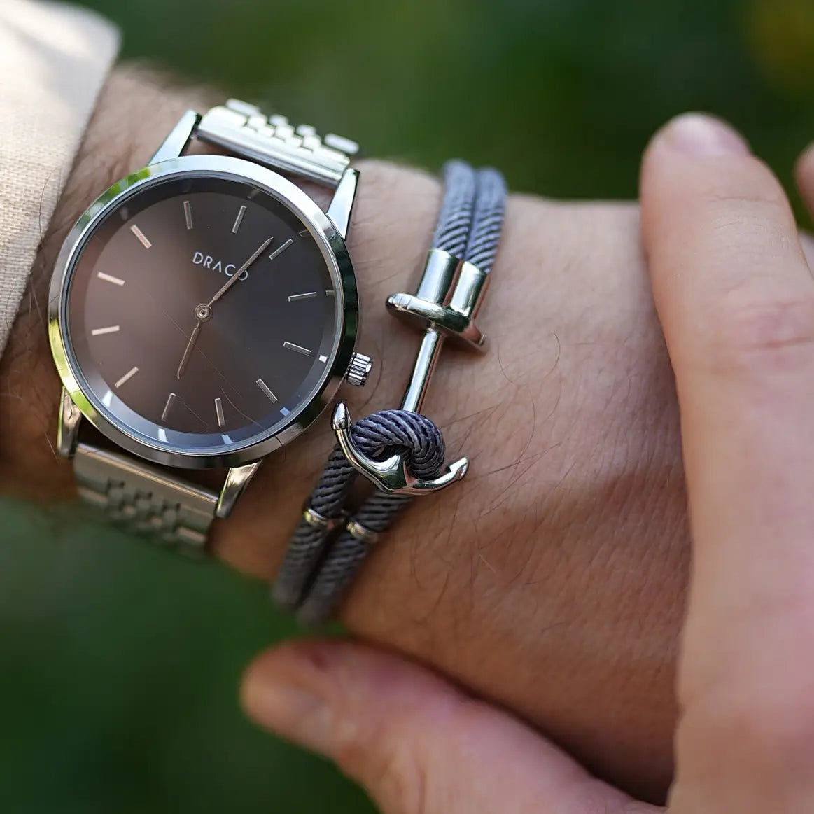 Bratara Snur cu Ancora Barbati