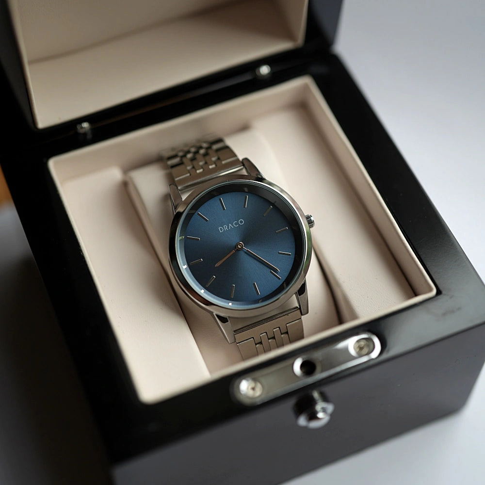 Ceas Celestial - Albastru - Otel