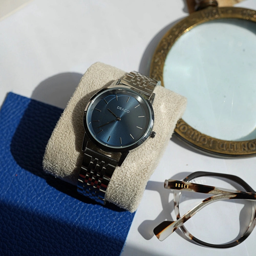 Ceas Celestial - Albastru - Otel