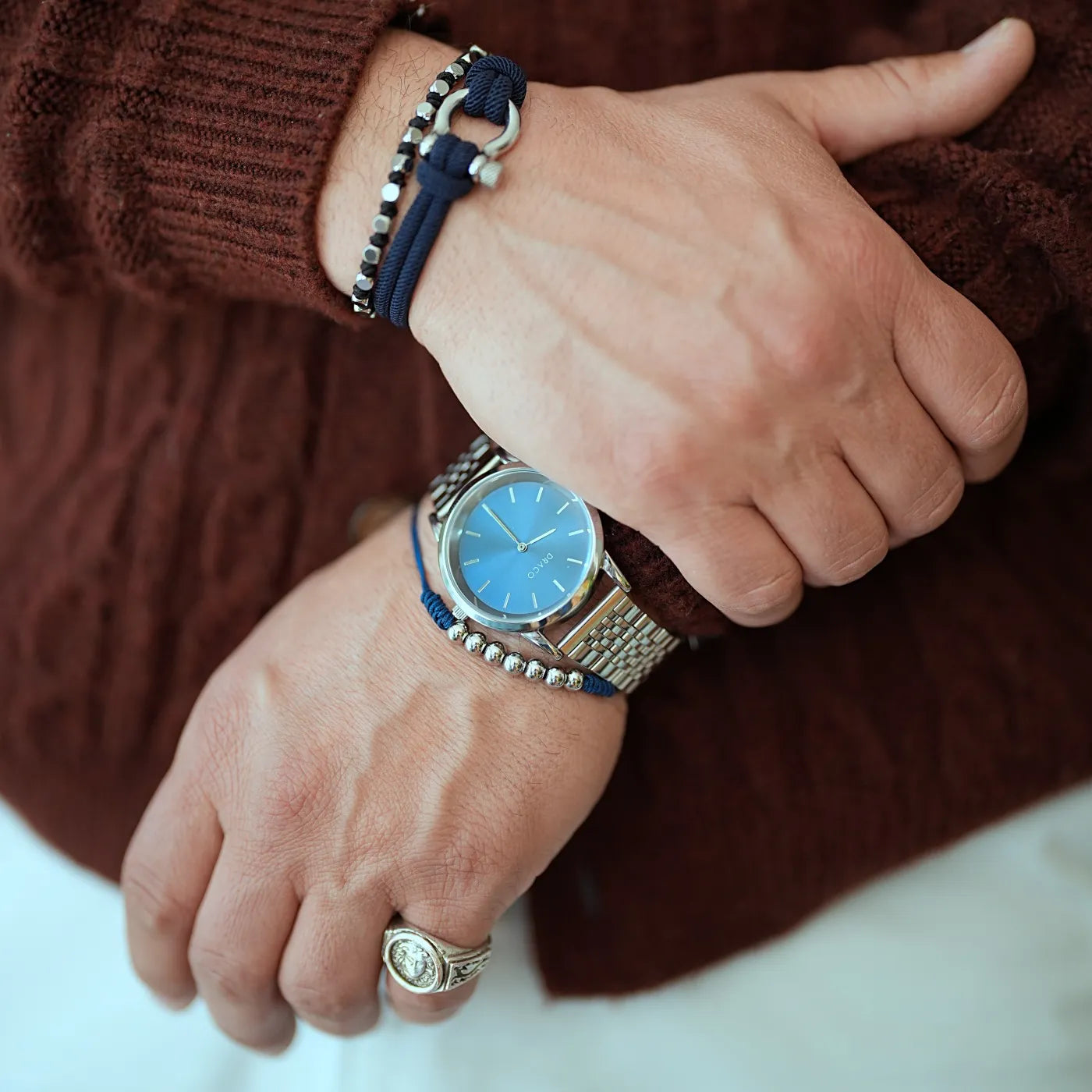 Ceas Celestial - Albastru - Otel