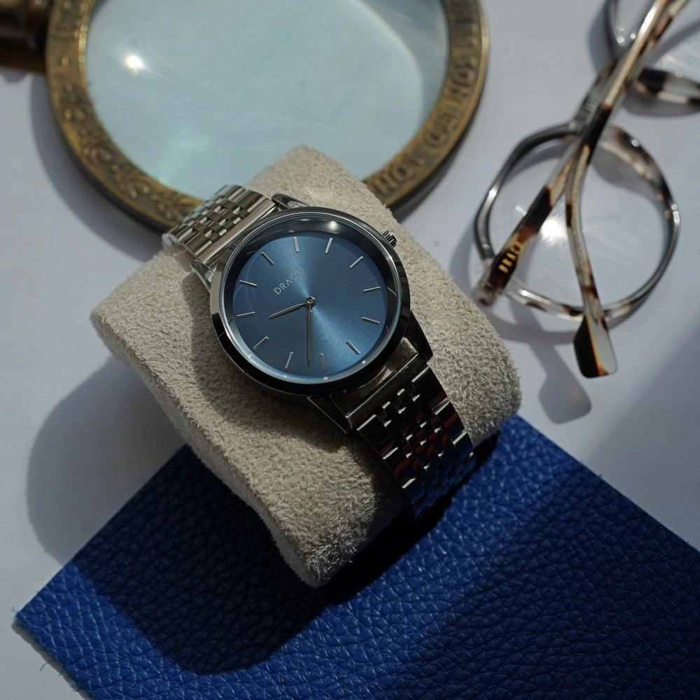 Ceas Celestial - Albastru - Otel