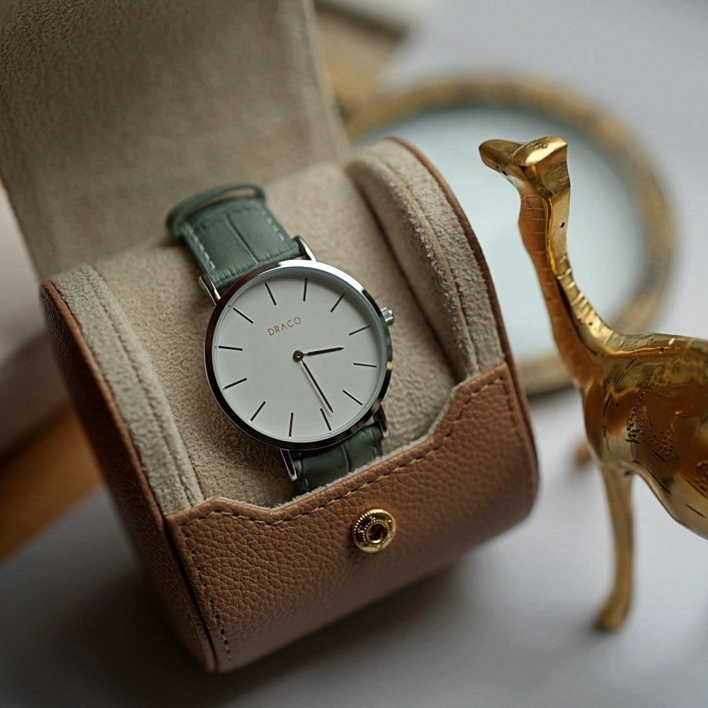 Ceas Arista - Alb - Piele