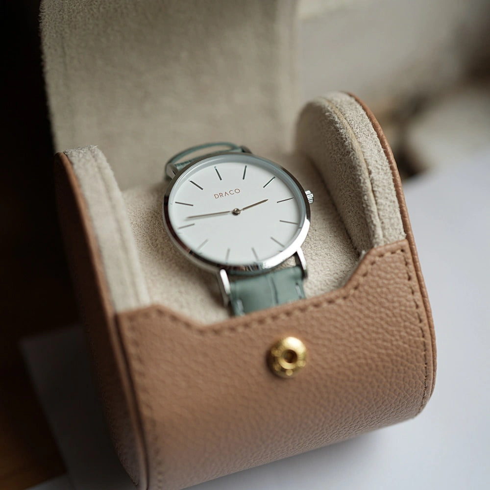 Ceas Arista - Alb - Piele