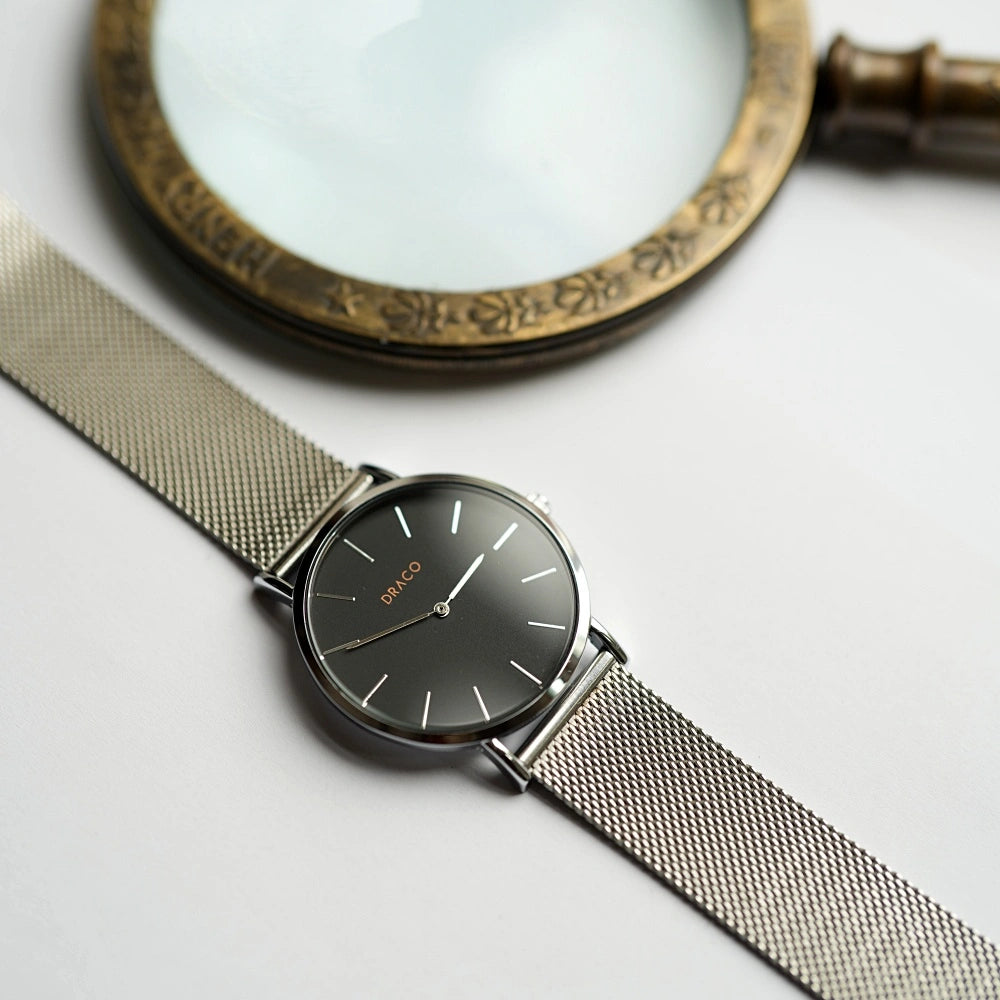 Ceas Arista - Negru - Otel