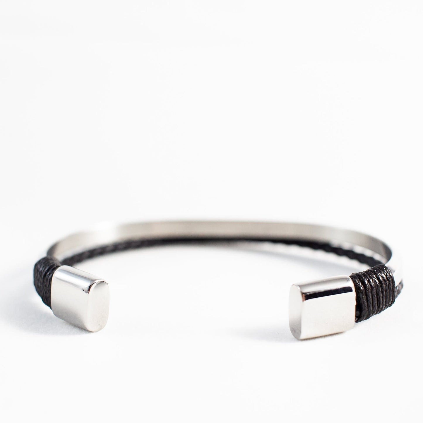 Bratara Piele si Inox Barbati