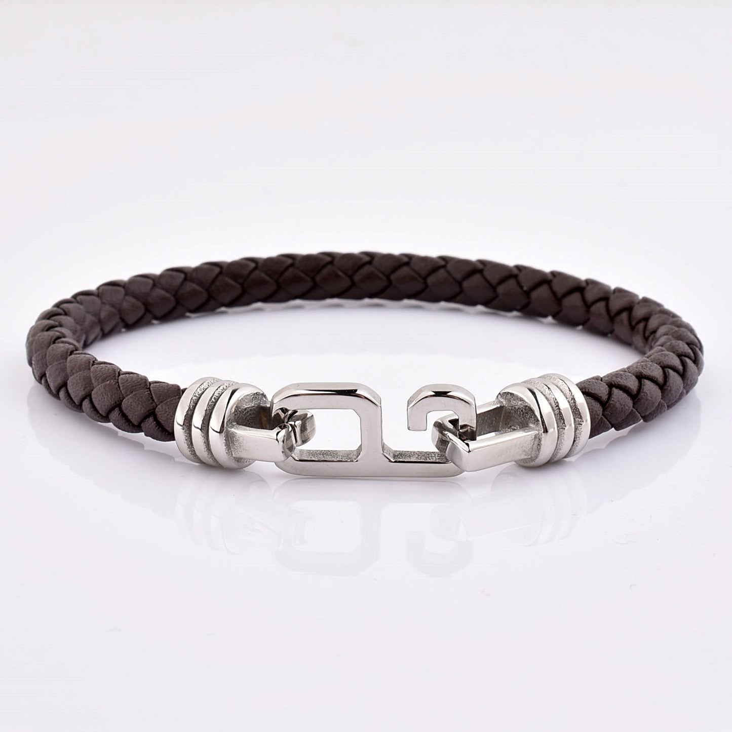 Leather with Square Hook Bracelet