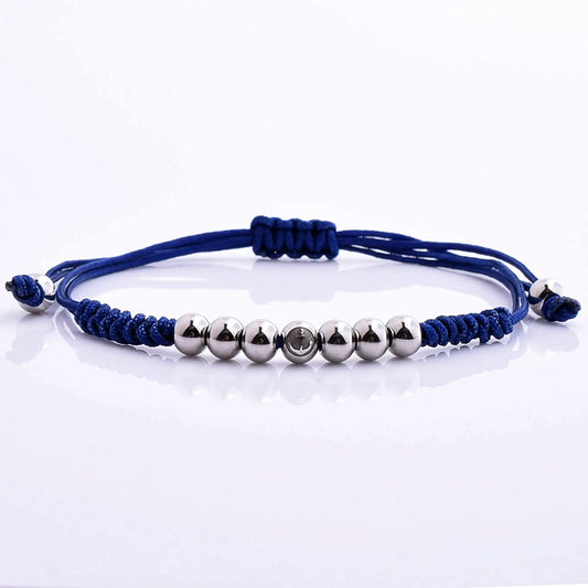 Rope with Steel Beads Bracelet