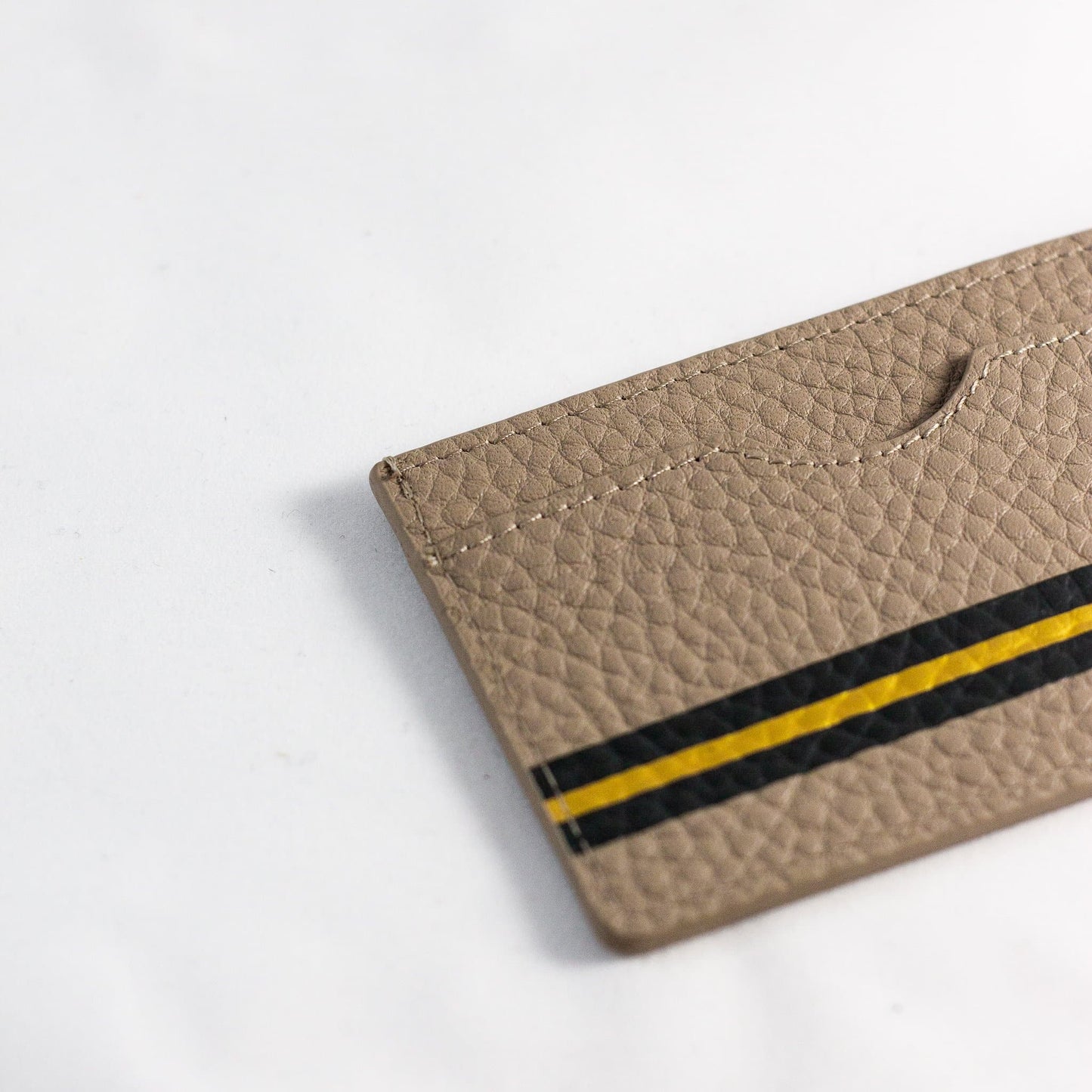 Stripe Cardholder in Grey